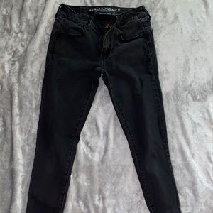 American Eagle black stretchy jeans